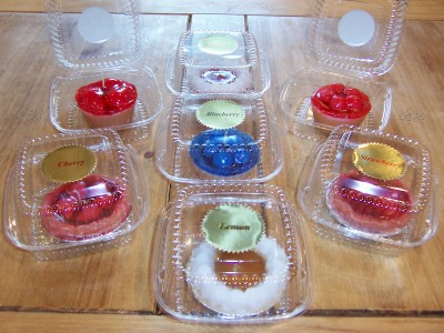 Fruit Pies in Clam Shell Containers